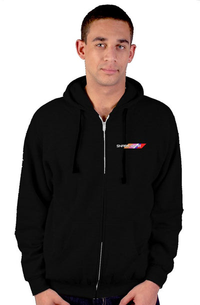 Men's Basic Embroidered Zip Hoodie