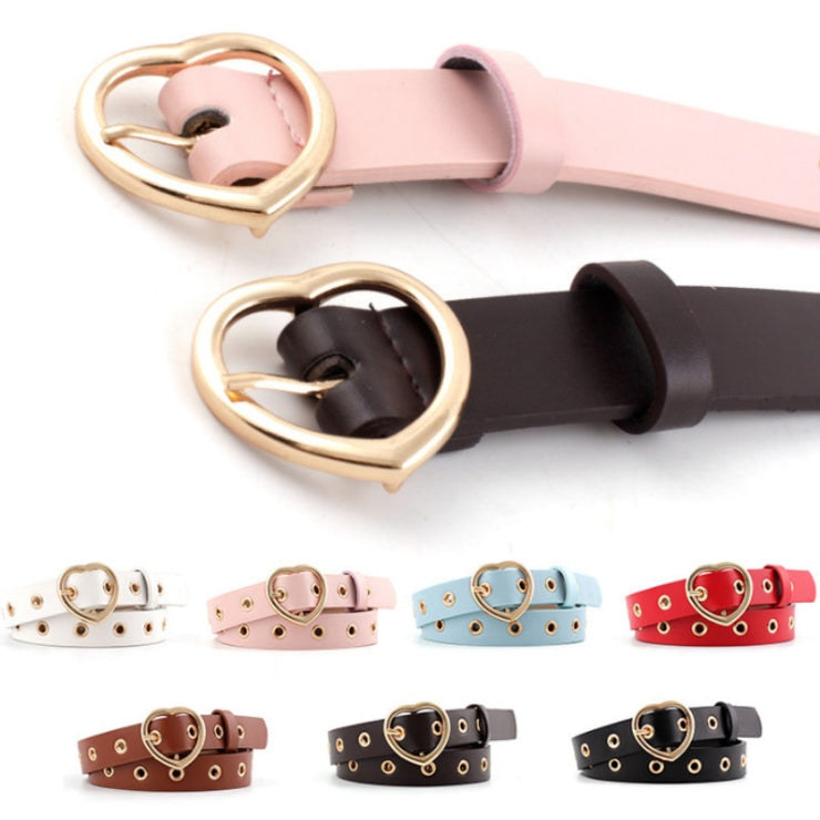 Heart Buckle Leather Belt - Snark-Wear