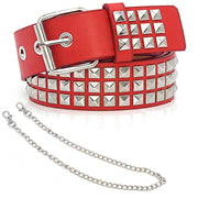 Metal Stud Belt w/ Chain - Snark-Wear