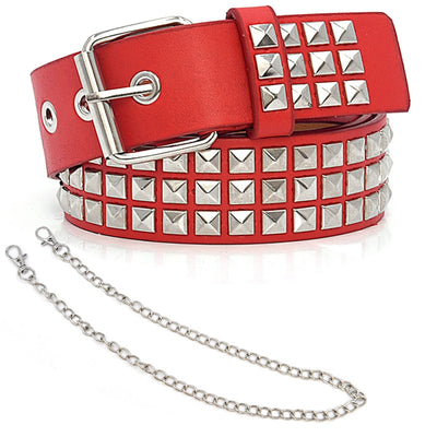 Metal Stud Belt w/ Chain - Snark-Wear