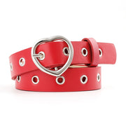 Heart Buckle Leather Belt - Snark-Wear