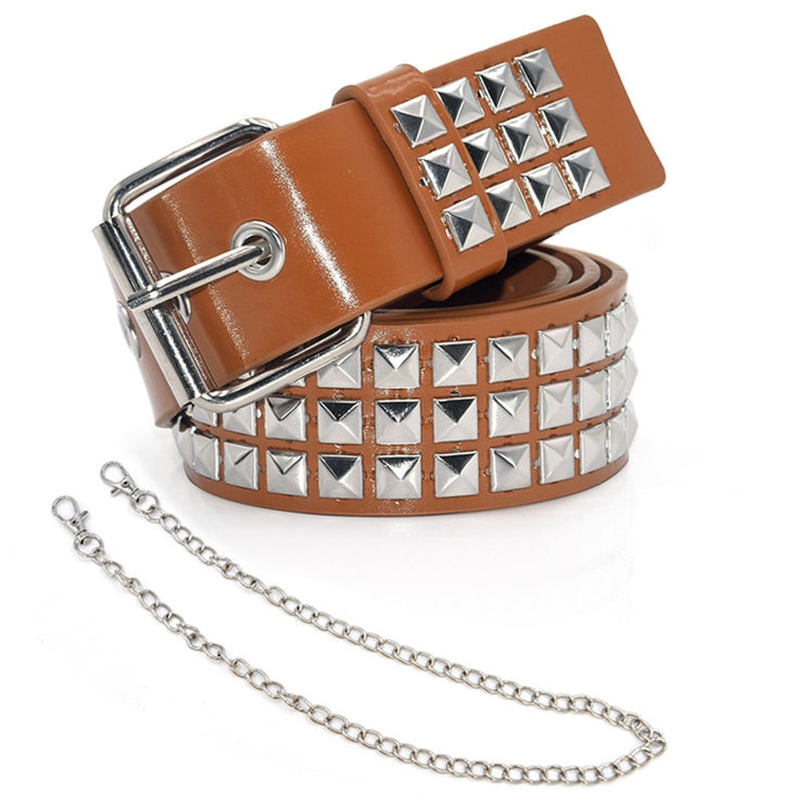 Metal Stud Belt w/ Chain - Snark-Wear