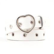 Heart Buckle Leather Belt - Snark-Wear