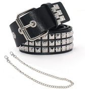 Metal Stud Belt w/ Chain - Snark-Wear