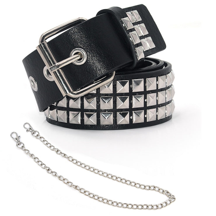 Metal Stud Belt w/ Chain - Snark-Wear