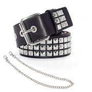 Metal Stud Belt w/ Chain - Snark-Wear