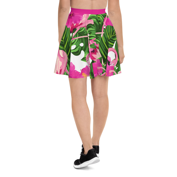 Flamingo Pink Skater Skirt - Snark-Wear