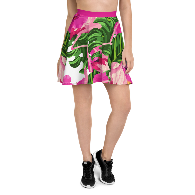 Flamingo Pink Skater Skirt - Snark-Wear