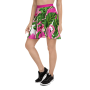 Flamingo Pink Skater Skirt - Snark-Wear