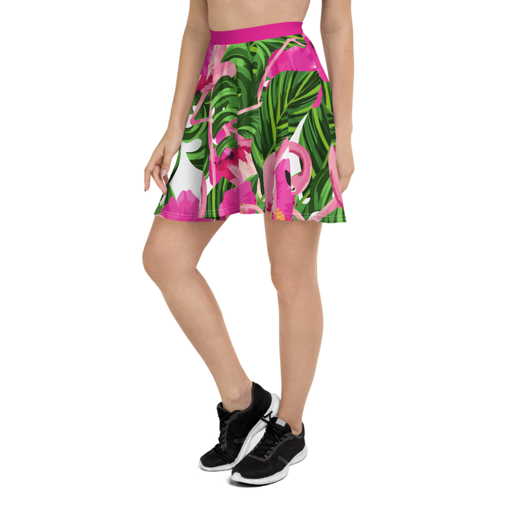 Flamingo Pink Skater Skirt - Snark-Wear