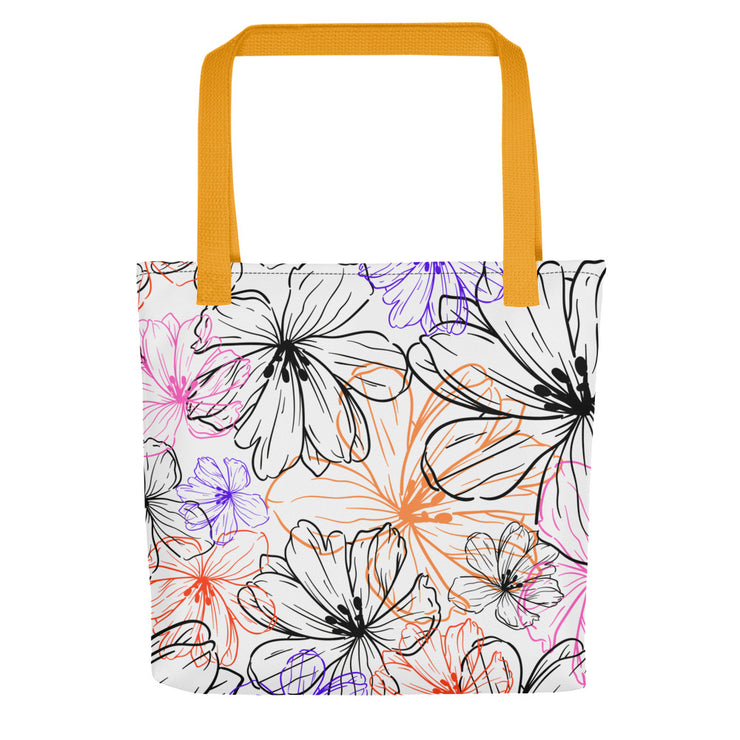 Floral Print Tote bag - Snark-Wear